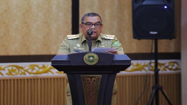 Plt Gubri Dorong Pemda Kabupaten Kota Riau Teken NPHD Pilkada 2024