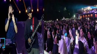Konser Ariel Noah dan Momo Hibur Ribuan Warga Riau di Lanud RSN Pekanbaru