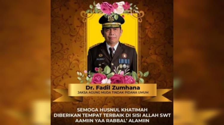 Berita Duka: Jampidum Dr Fadil Djumhana Tutup Usia, DPN PETIR Turut Berduka