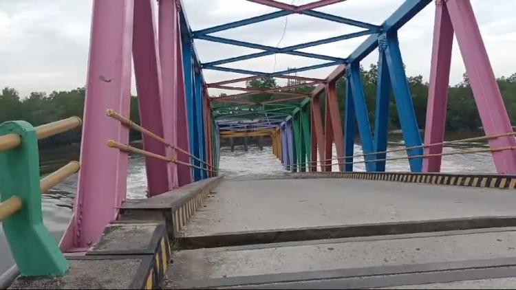 Jembatan Panglima Sampul di Meranti Ambruk, PUPR-PKPP Riau Turunkan Tim ke Lokasi