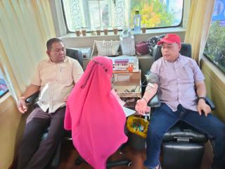 Sukses Taja Donor Darah, FKDM Kota Pekanbaru Dapat Pujian