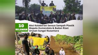 Sampah Plastik Masih Menumpuk di Daerah Aliran Sungai Siak Pekanbaru 
